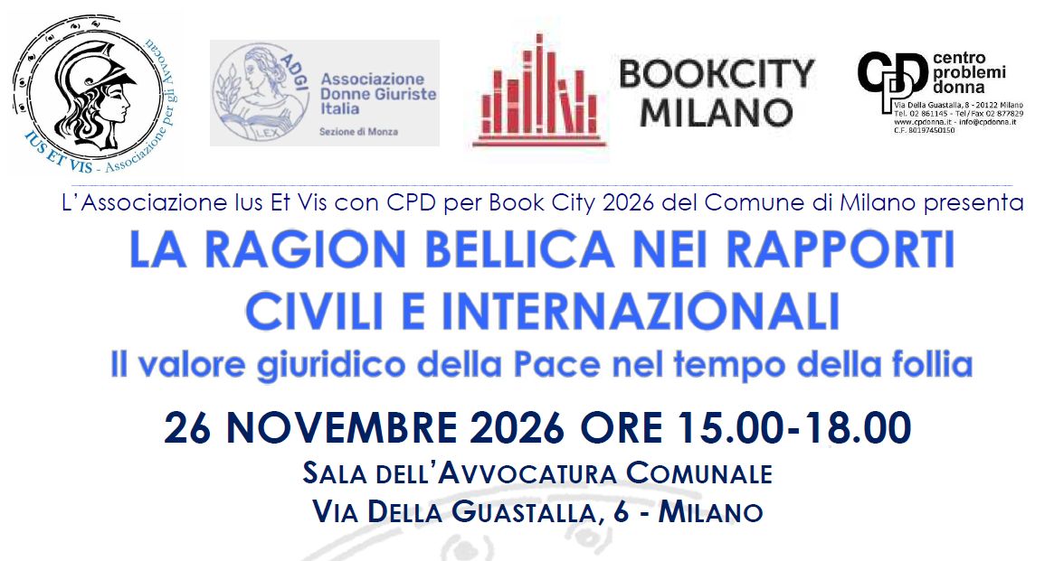 26/11/2026 - Ius Et Vis alla Book City 2026 a Milano